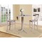 International Concepts Round 42 in Rd Pedestal Bar Height Table, 2 Bar Height Stools, Washed Gray Taupe, 42 in W, 42 in L K09-42DPT-27-S6133-2 - alternate 6